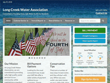 Tablet Screenshot of longcreekwater.com